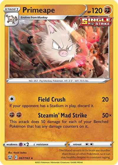 Primeape #67 Battle Styles