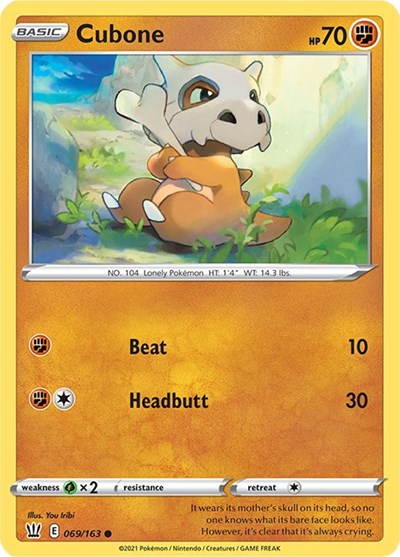 Cubone #69 Battle Styles