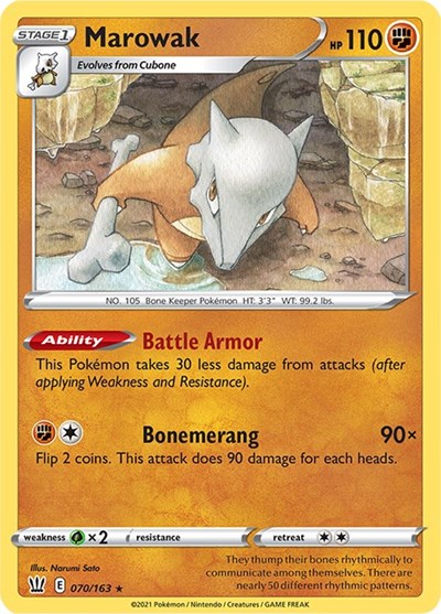 Marowak #70 Battle Styles