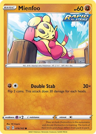 Mienfoo #76 Battle Styles
