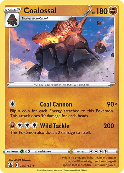 Coalossal #80 Battle Styles