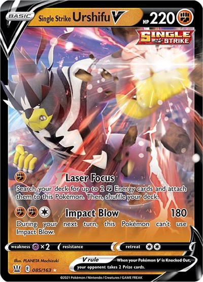Single Strike Urshifu V #85 Battle Styles