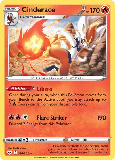 Cinderace Deck Exclusives #34