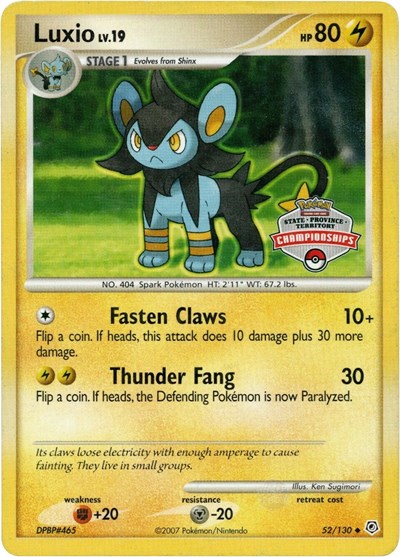 Luxio #52 League & Championship Cards