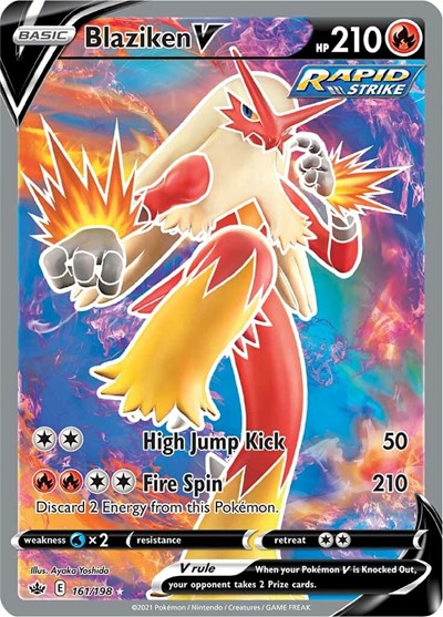 Blaziken V #161 Chilling Reign