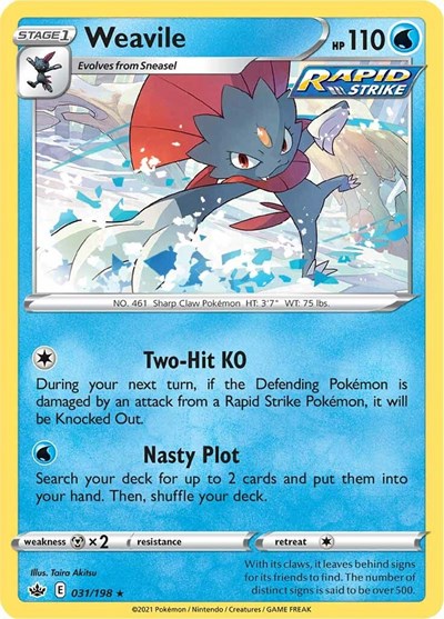 Weavile #31 Chilling Reign