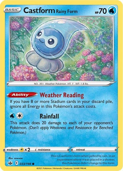 Castform Rainy Form #33 Chilling Reign