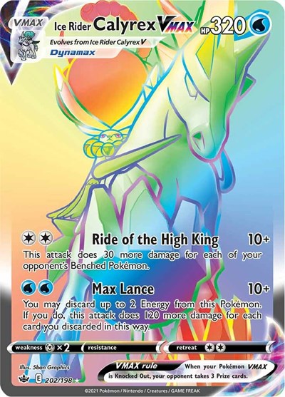 Ice Rider Calyrex VMAX #202 Chilling Reign