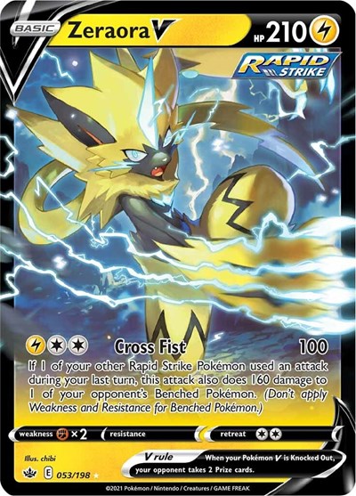 Zeraora V #53 Chilling Reign
