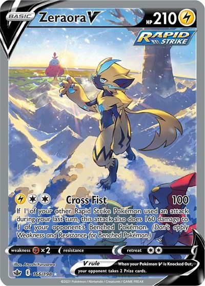 Zeraora V #166 Chilling Reign