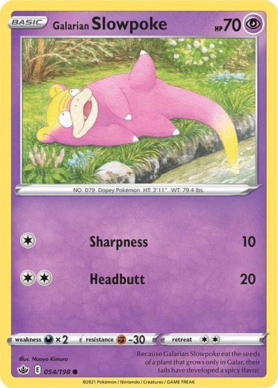 Galarian Slowpoke #54 Chilling Reign
