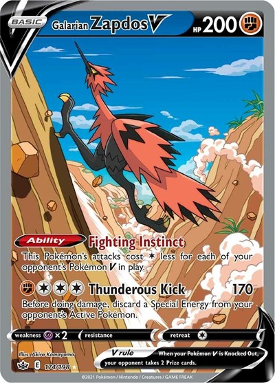 Galarian Zapdos V #174 Chilling Reign