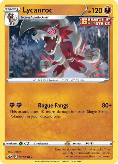 Lycanroc #87 Chilling Reign