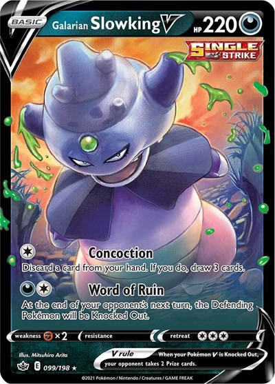Galarian Slowking V #99 Chilling Reign
