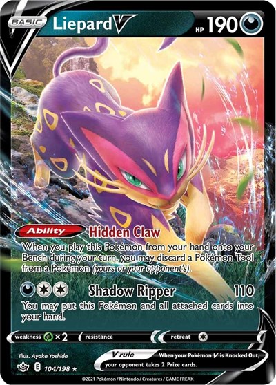Liepard V #104 Chilling Reign
