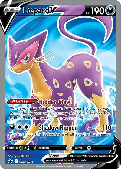 Liepard V #180 Chilling Reign