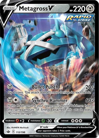 Metagross V #112 Chilling Reign