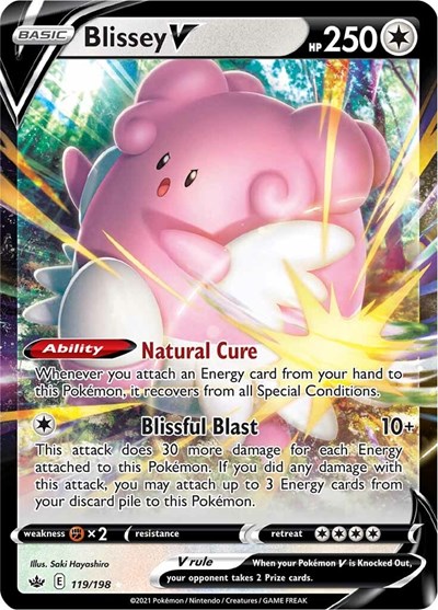Blissey V #119 Chilling Reign