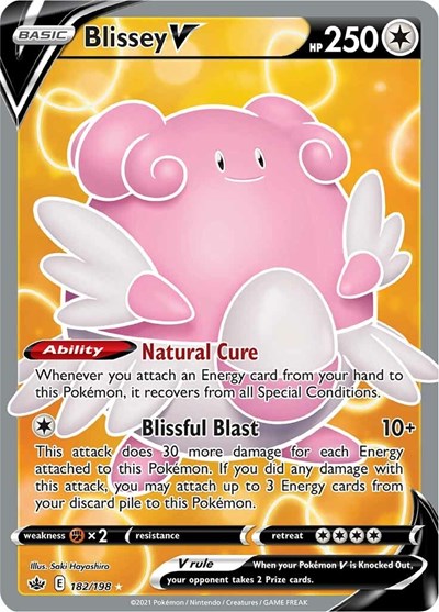 Blissey V #182 Chilling Reign