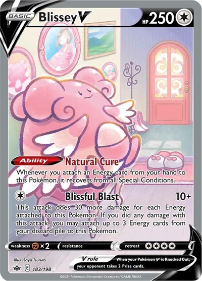 Blissey V #183 Chilling Reign