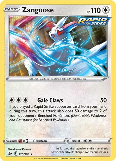 Zangoose #120 Chilling Reign