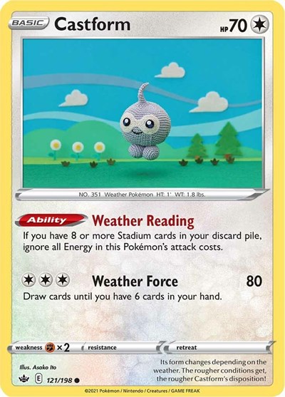 Castform #121 Chilling Reign