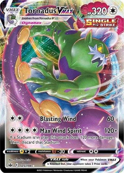 Tornadus VMAX #125 Chilling Reign