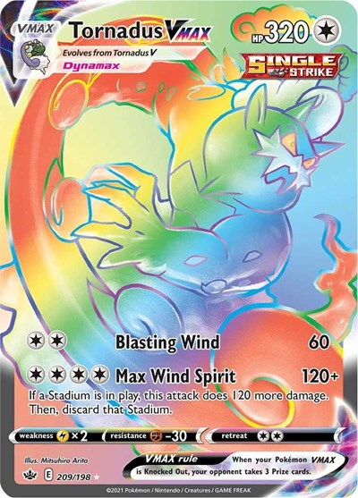 Tornadus VMAX #209 Chilling Reign