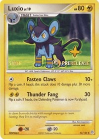 Luxio (Prerelease) [Staff] #52 Nintendo Promos