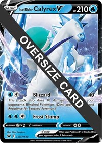 Ice Rider Calyrex V #SWSH130 Jumbo Cards