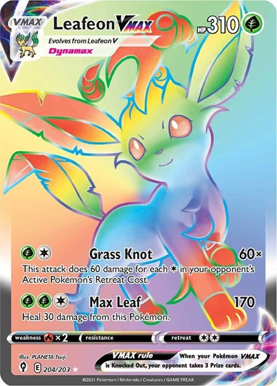 Leafeon VMAX #204 Evolving Skies