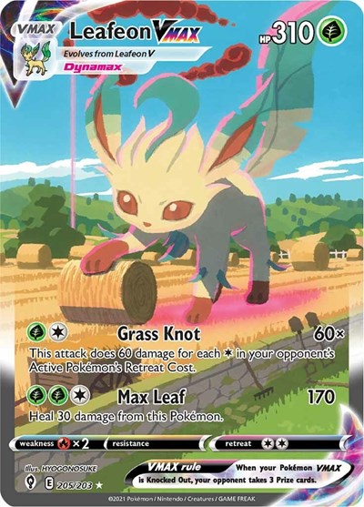 Leafeon VMAX #205 Evolving Skies