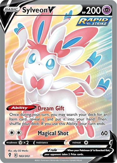 Sylveon V #183 Evolving Skies