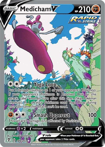 Medicham V #186 Evolving Skies