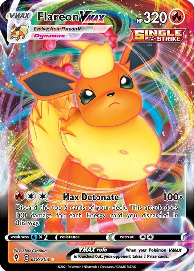 Flareon VMAX #18 Evolving Skies
