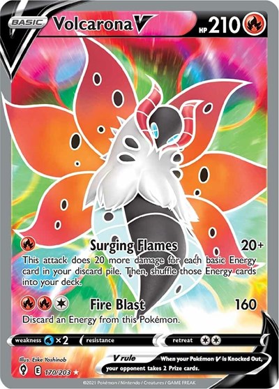 Volcarona V #170 Evolving Skies