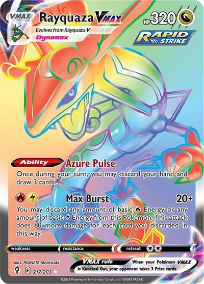 Rayquaza VMAX #217 Evolving Skies