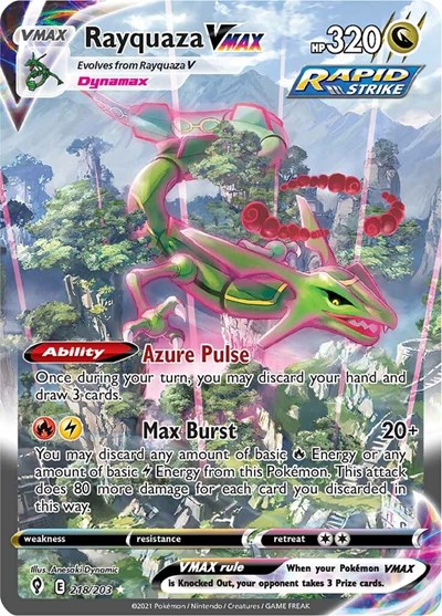 Rayquaza VMAX #218 Evolving Skies
