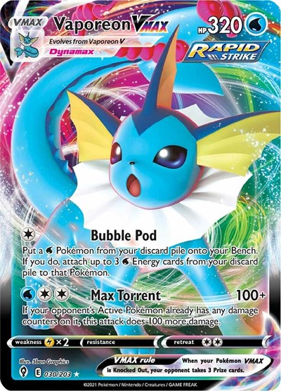 Vaporeon VMAX #30 Evolving Skies