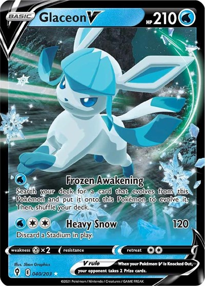 Glaceon V #40 Evolving Skies