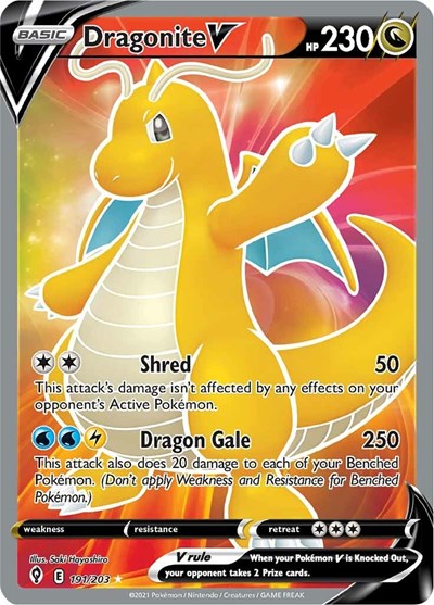 Dragonite V #191 Evolving Skies