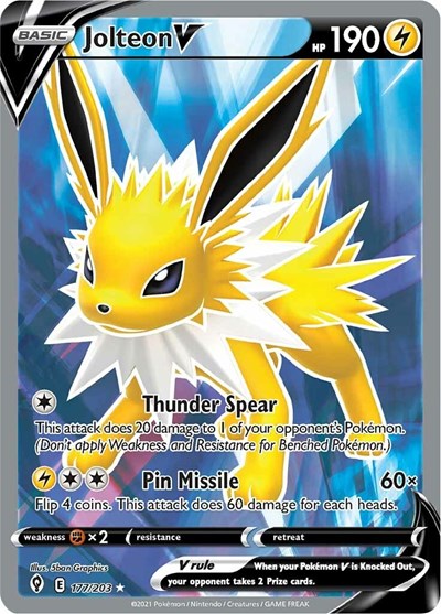 Jolteon V #177 Evolving Skies