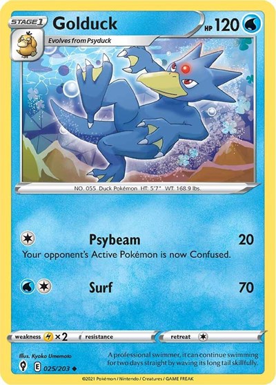Golduck #25 Evolving Skies