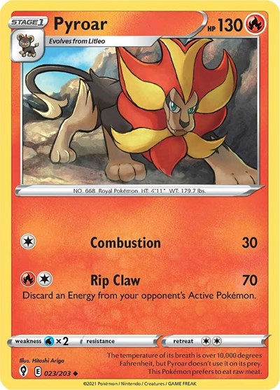 Pyroar #23 Evolving Skies