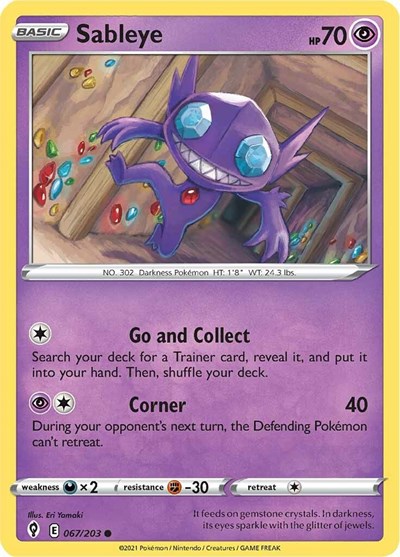 Sableye #67 Evolving Skies