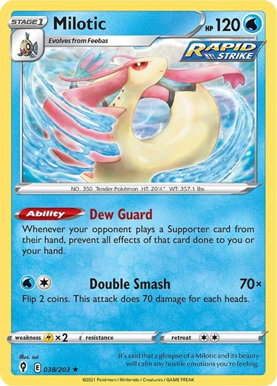 Milotic #38 Evolving Skies