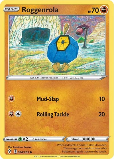Roggenrola #86 Evolving Skies