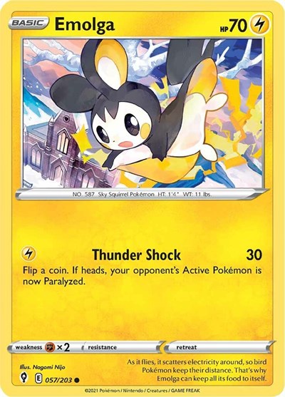 Emolga #57 Evolving Skies