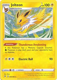 Jolteon #47 Miscellaneous Cards & Products