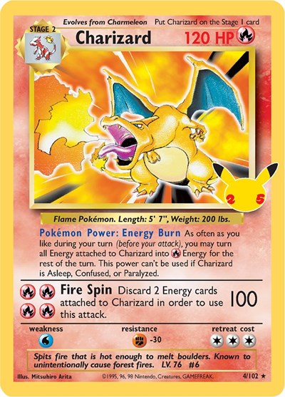 Charizard #4 Celebrations: Classic Collection